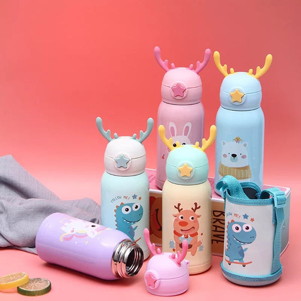 Dual Cup Reindeer Ears Bottles