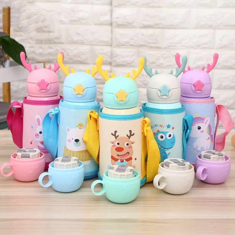 Dual Cup Reindeer Ears Bottles