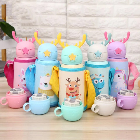 Dual Cup Reindeer Ears Bottles