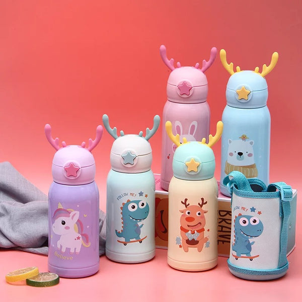 Dual Cup Reindeer Ears Bottles