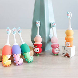 Cute Standing Dino Soft Tooth Brushes